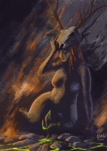 Fantasy ilustrácia - Matka príroda (2020)